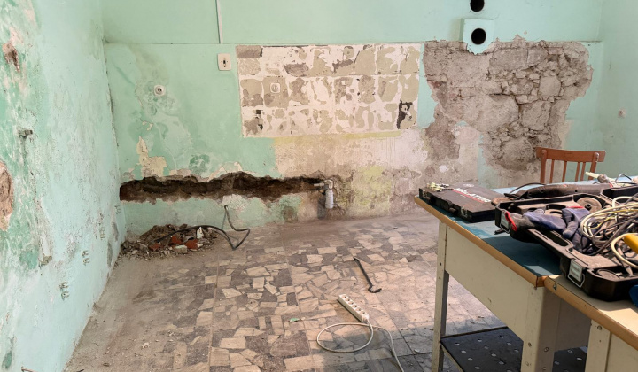 3. fotografia fotogalérie Rekonštrukcia kuchyne v kultúrnom dome